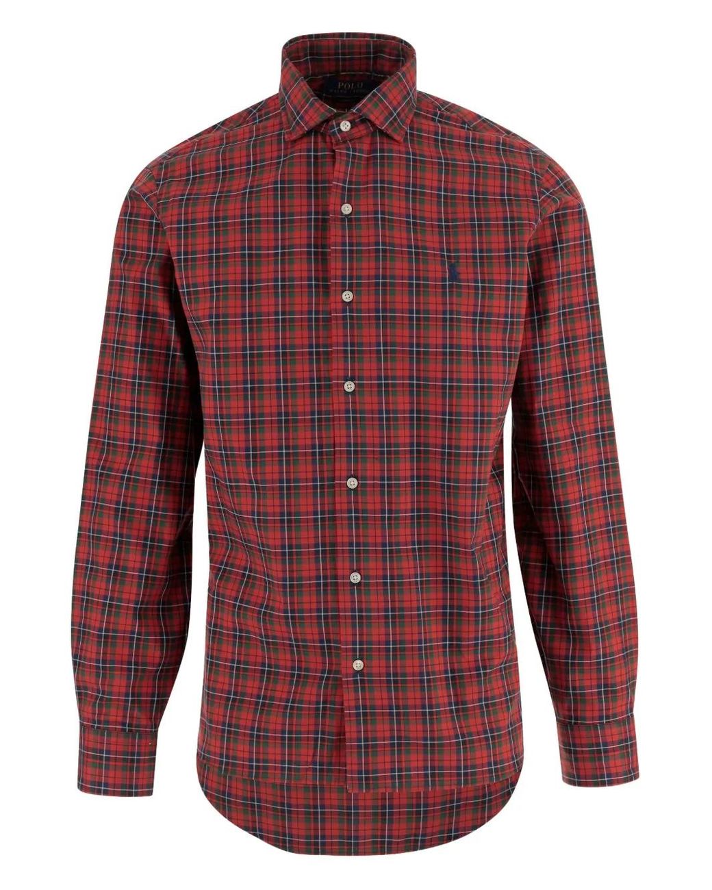 Polo Ralph Lauren Red Check-Pattern Shirt for men