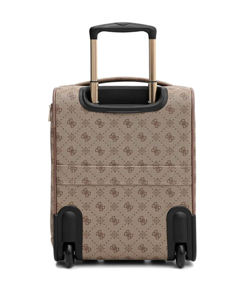 Guess Brown Monogram Zip Luggage