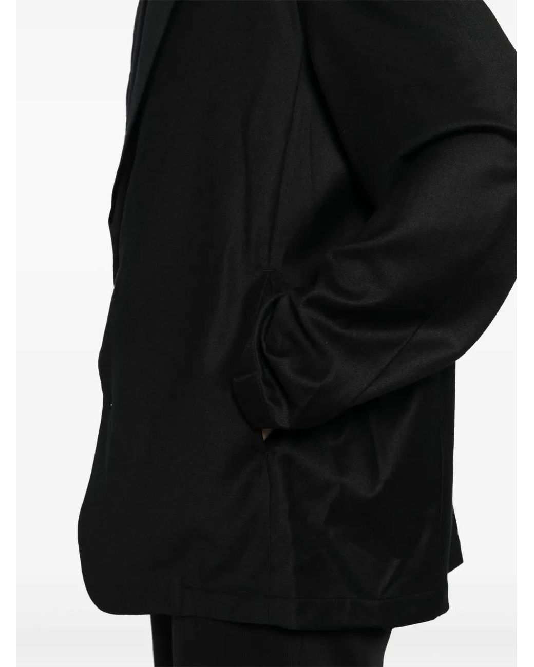 Attachment Black Single-Breasted Blazer for men
