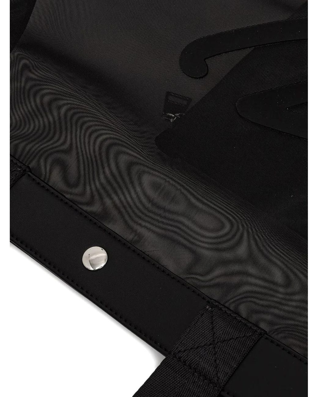 Karl Lagerfeld Black K/Signature Logo-Print Tote Bag