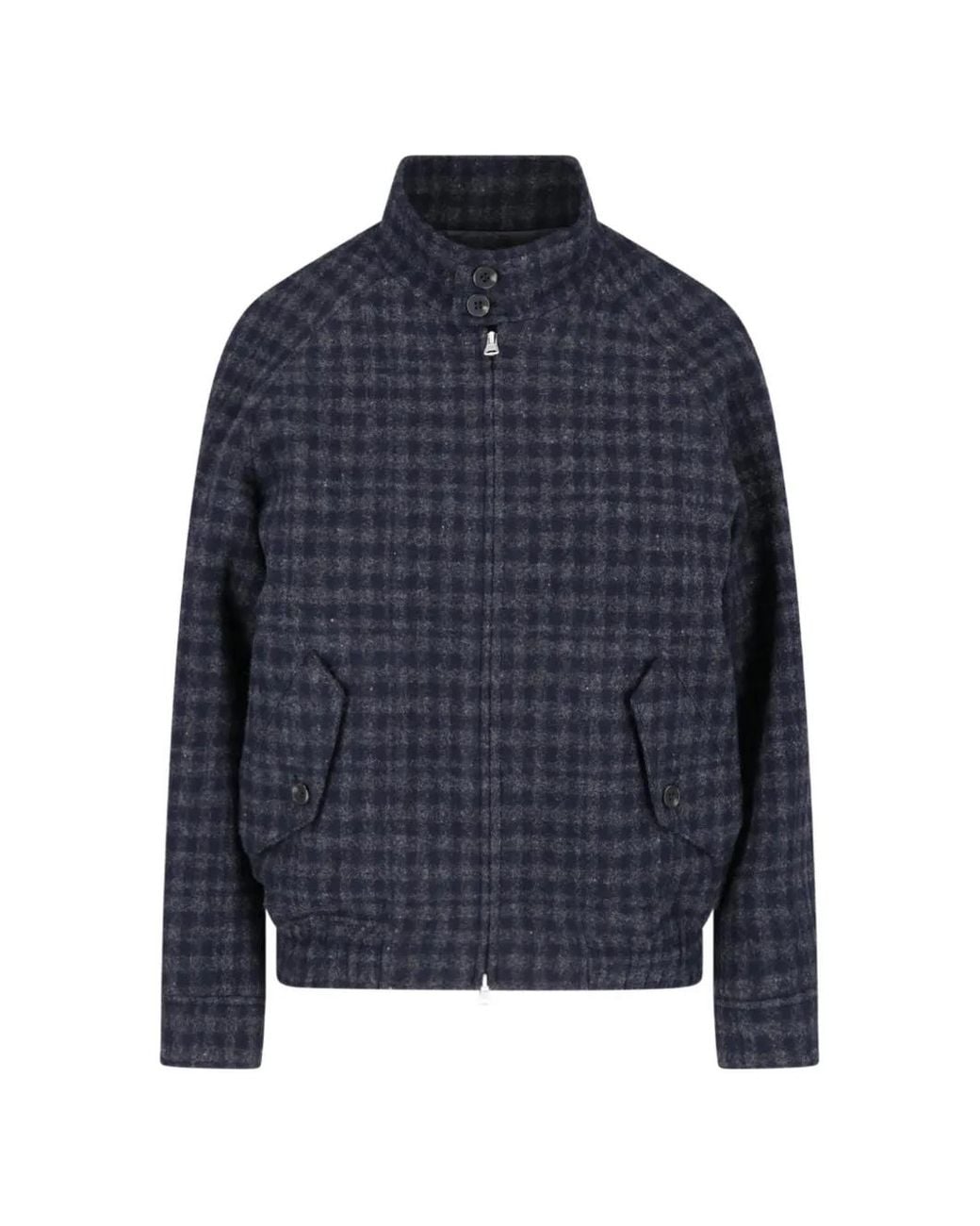 DUNST Blue Check Wool Jacket