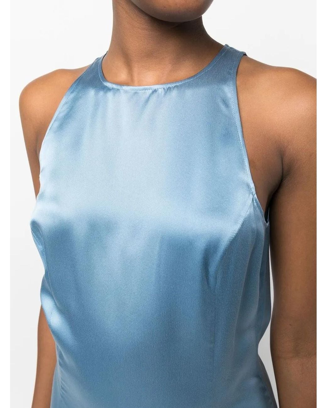 Loulou de Saison Blue Long Sleeveless Dress Clothing