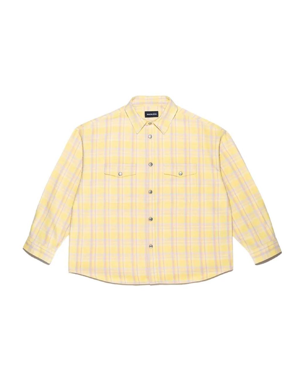 Mainless Natural Flap Pocket Button-Up Shirt