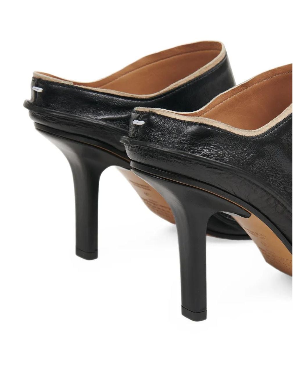 Maison Margiela Black Level Cut-Out Mules