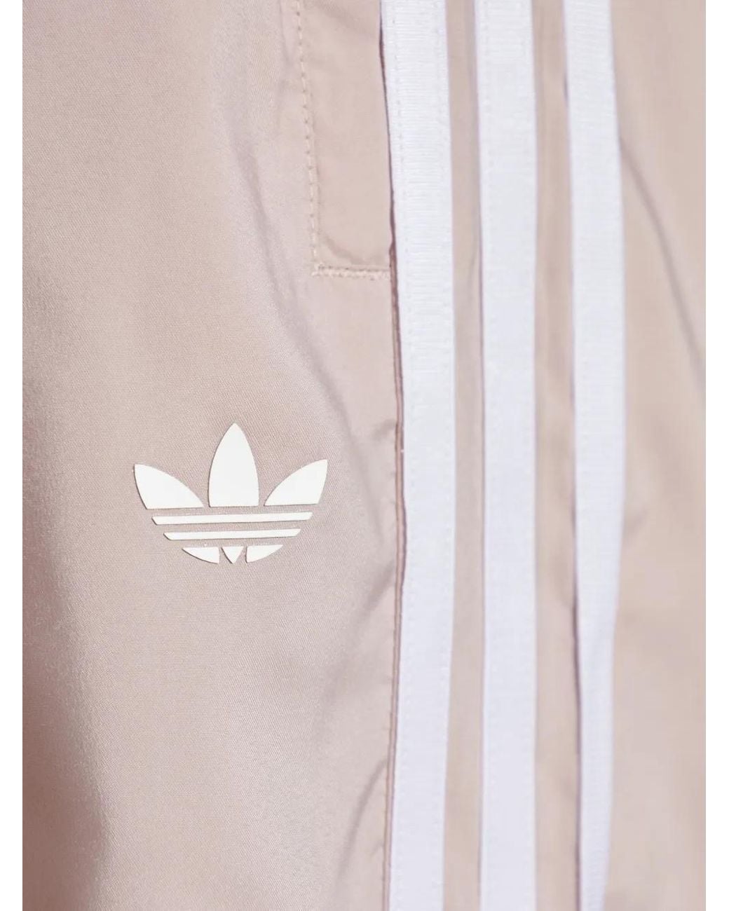 Adidas Pink Three-Stripe Gathered Trousers