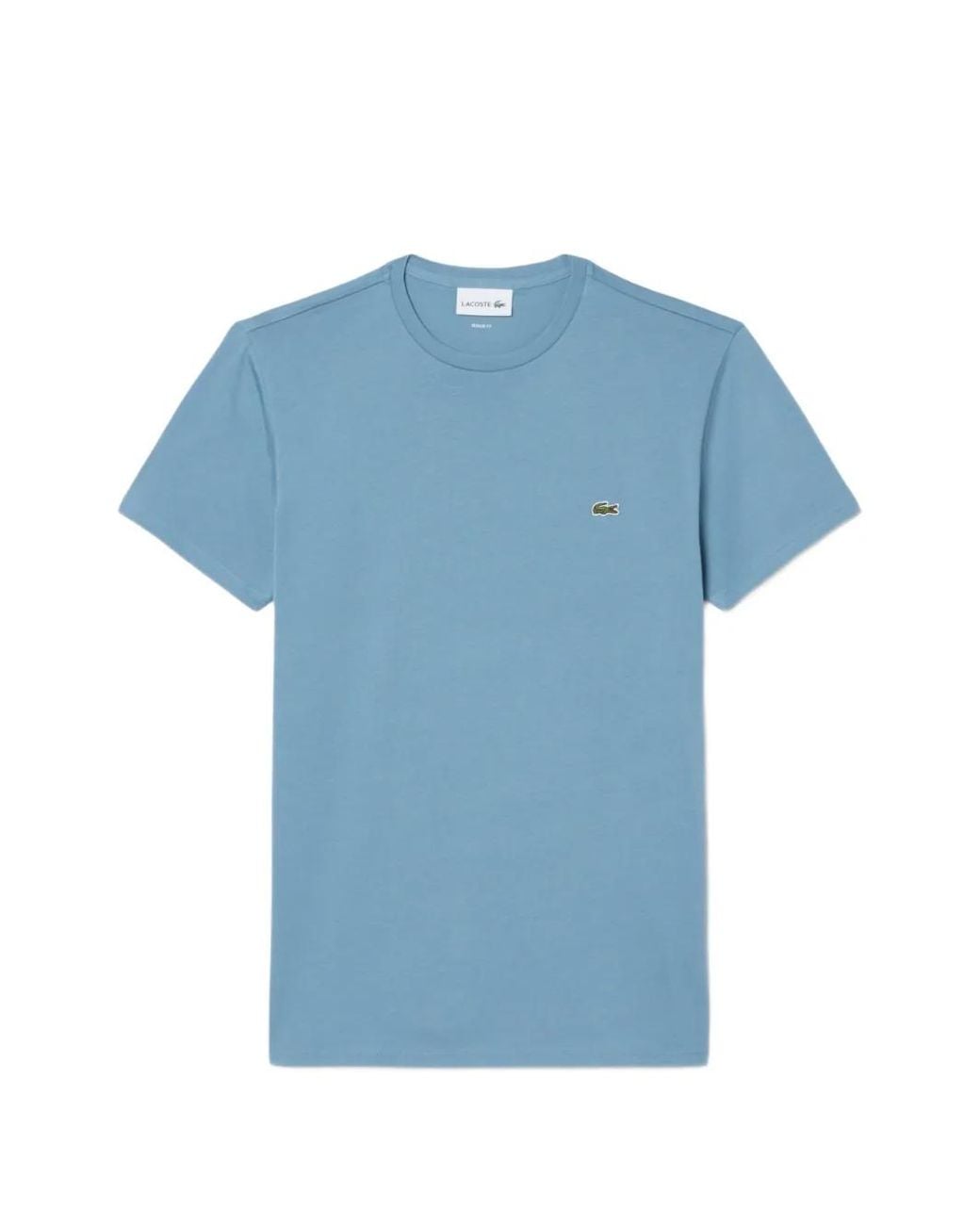 Lacoste Blue Pima Logo-Patch T-Shirt for men