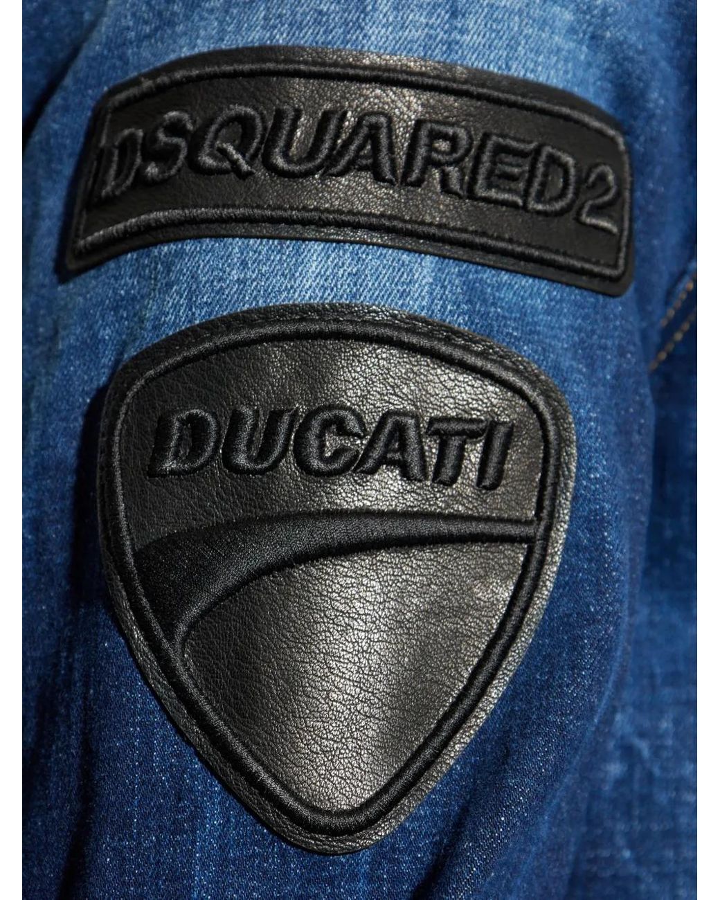 Camisa Con Bolsillo De Parche De X Ducati DSquared² de hombre de color Blue