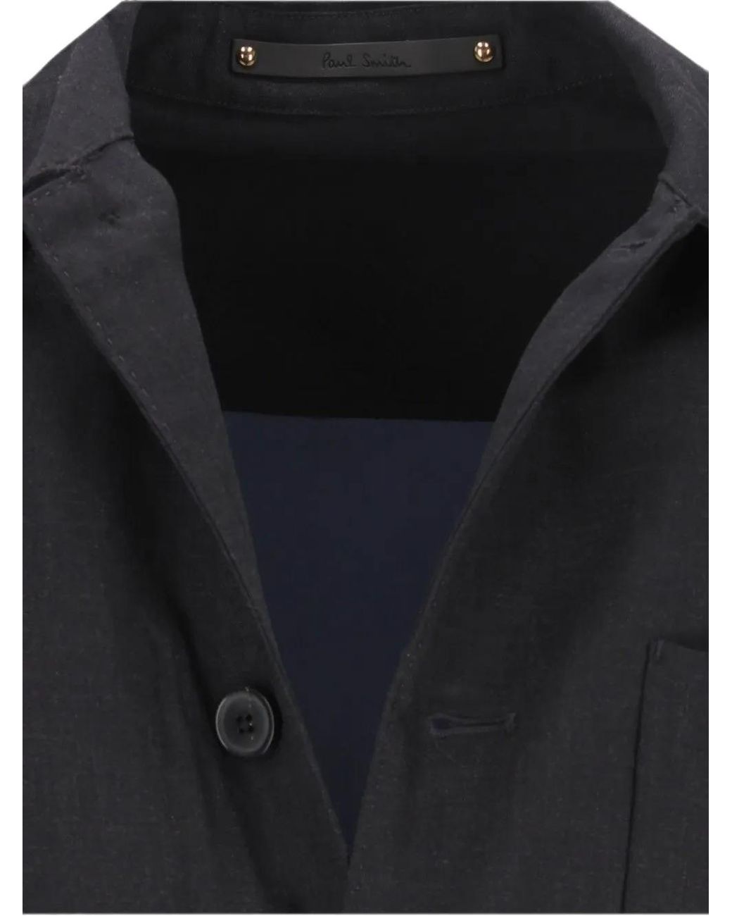Paul Smith Black Wool 'A Suit To Travel In' Work Jacket for men