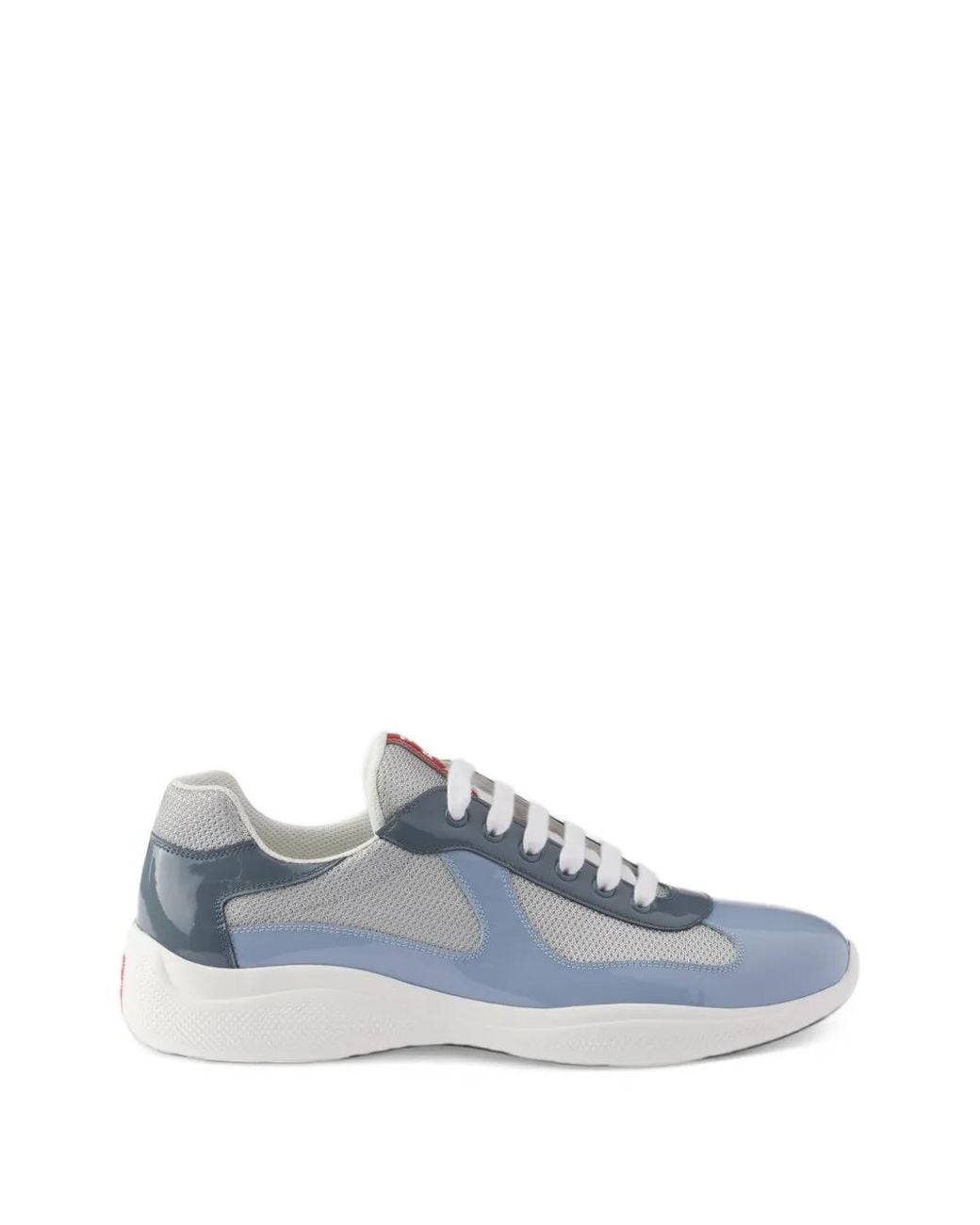 Prada Blue America's Cup Lace-Up Sneakers for men
