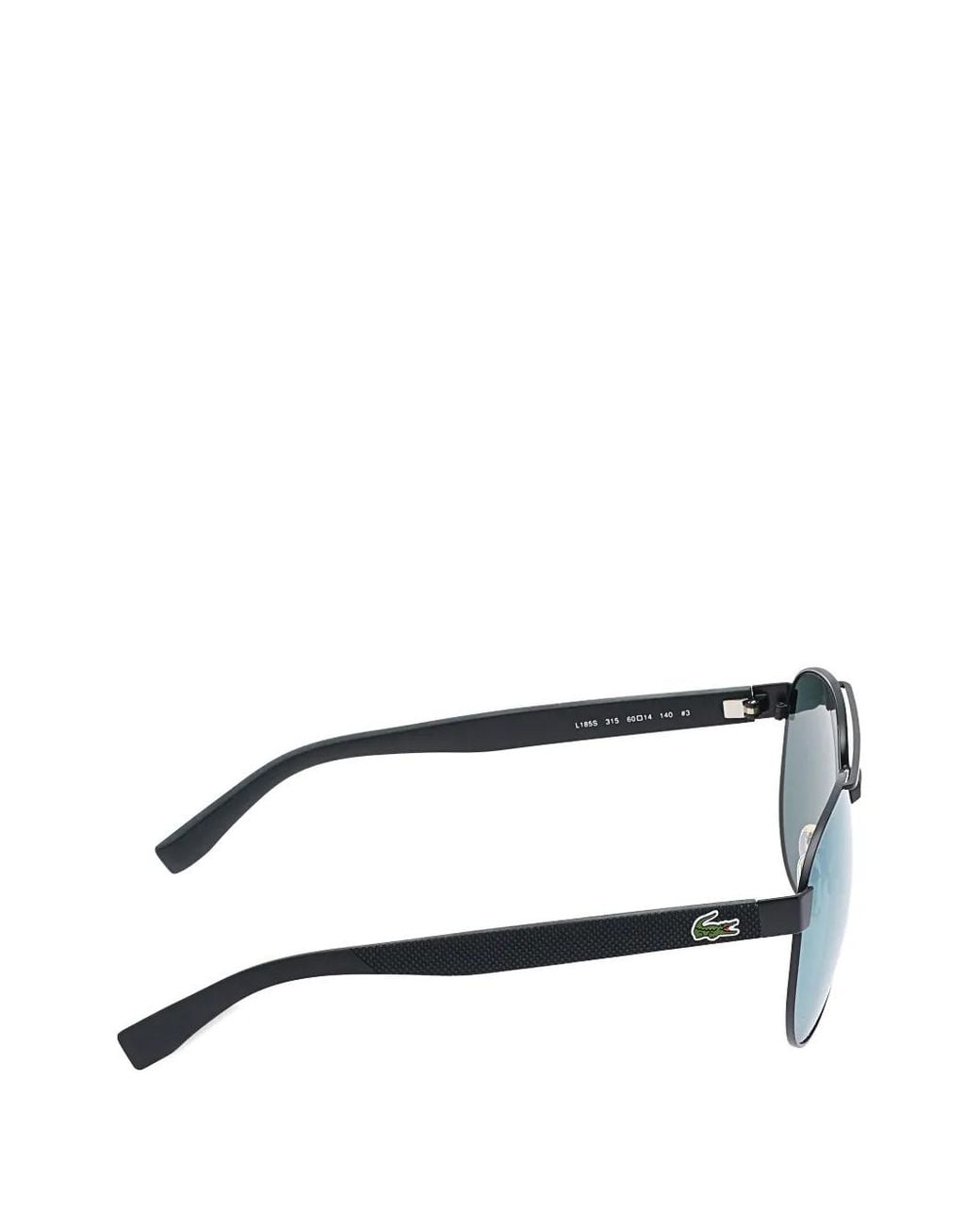 Lacoste Green Double-Bridge Pilot-Frame Sunglasses for men