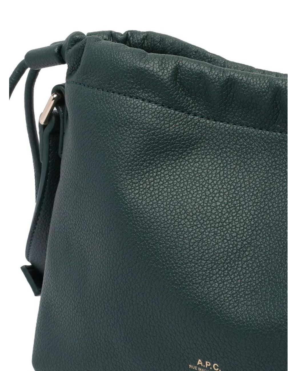 A.P.C. Ninon Drawstring Mini Bag in Green | Lyst UK