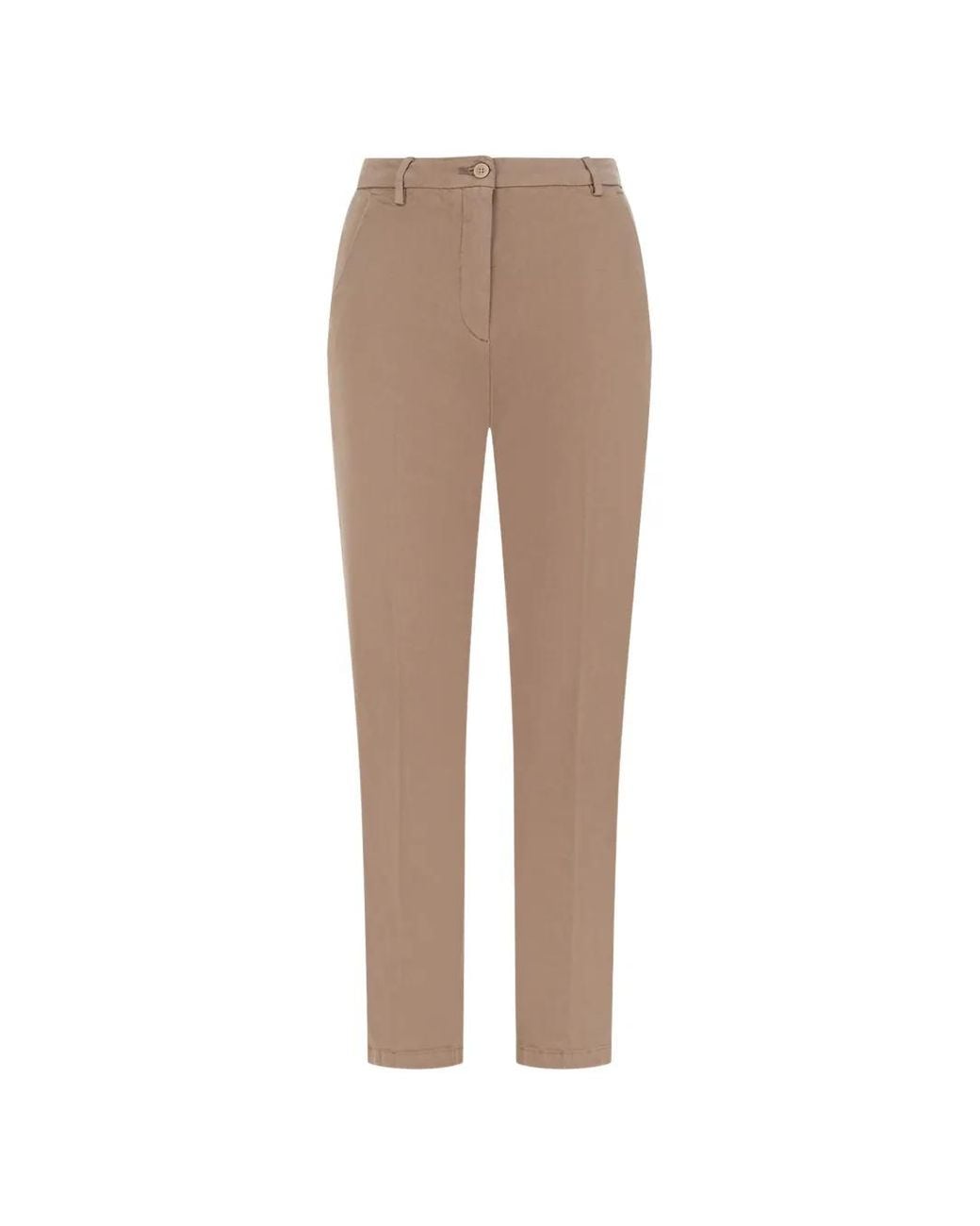 Briglia 1949 Natural Isolde Pressed-Crease Trousers