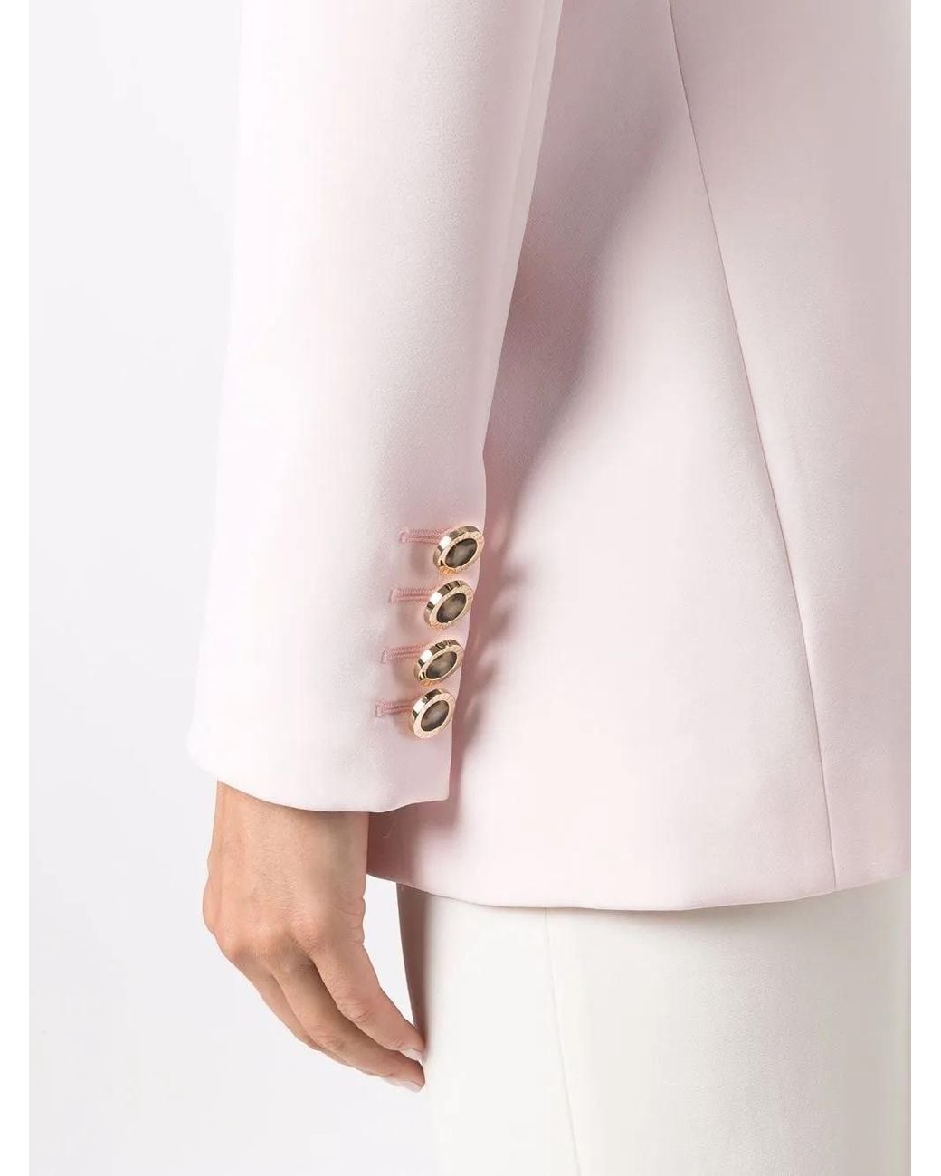 Philipp Plein Pink Single-Breasted Blazer