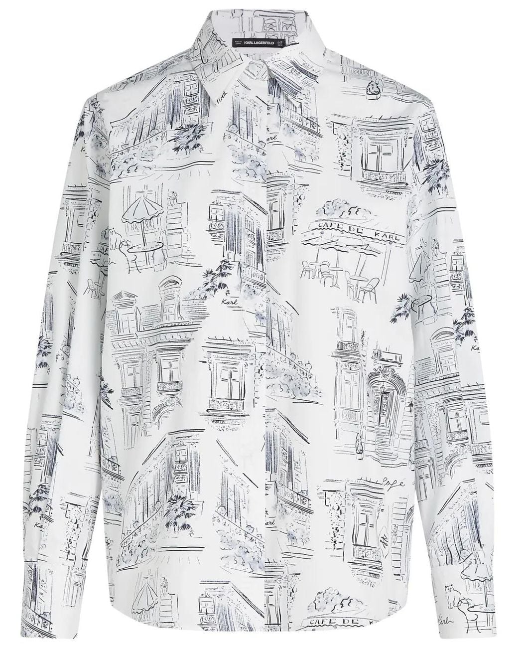 Karl Lagerfeld Gray X Jorge Parra Shirt