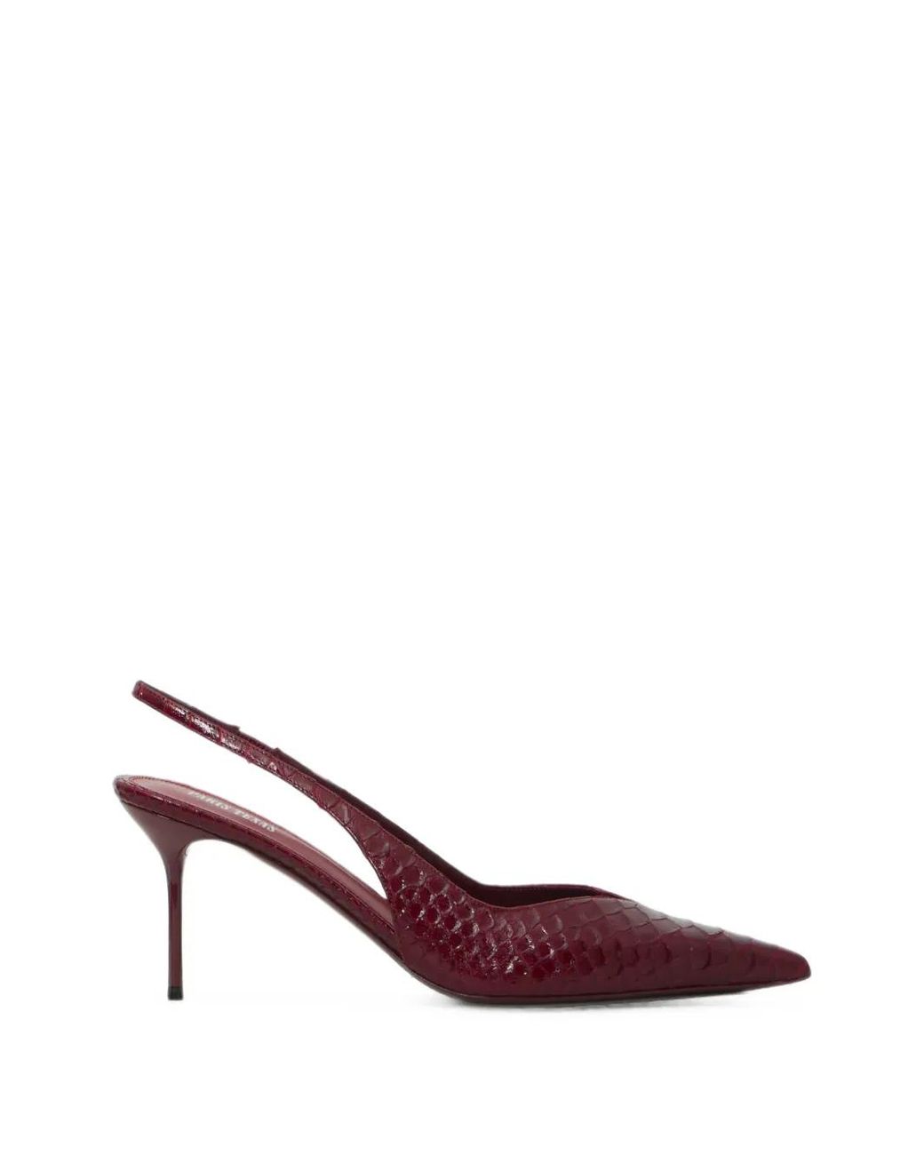 Paris Texas Pink Lidia Python-Print Leather Pumps