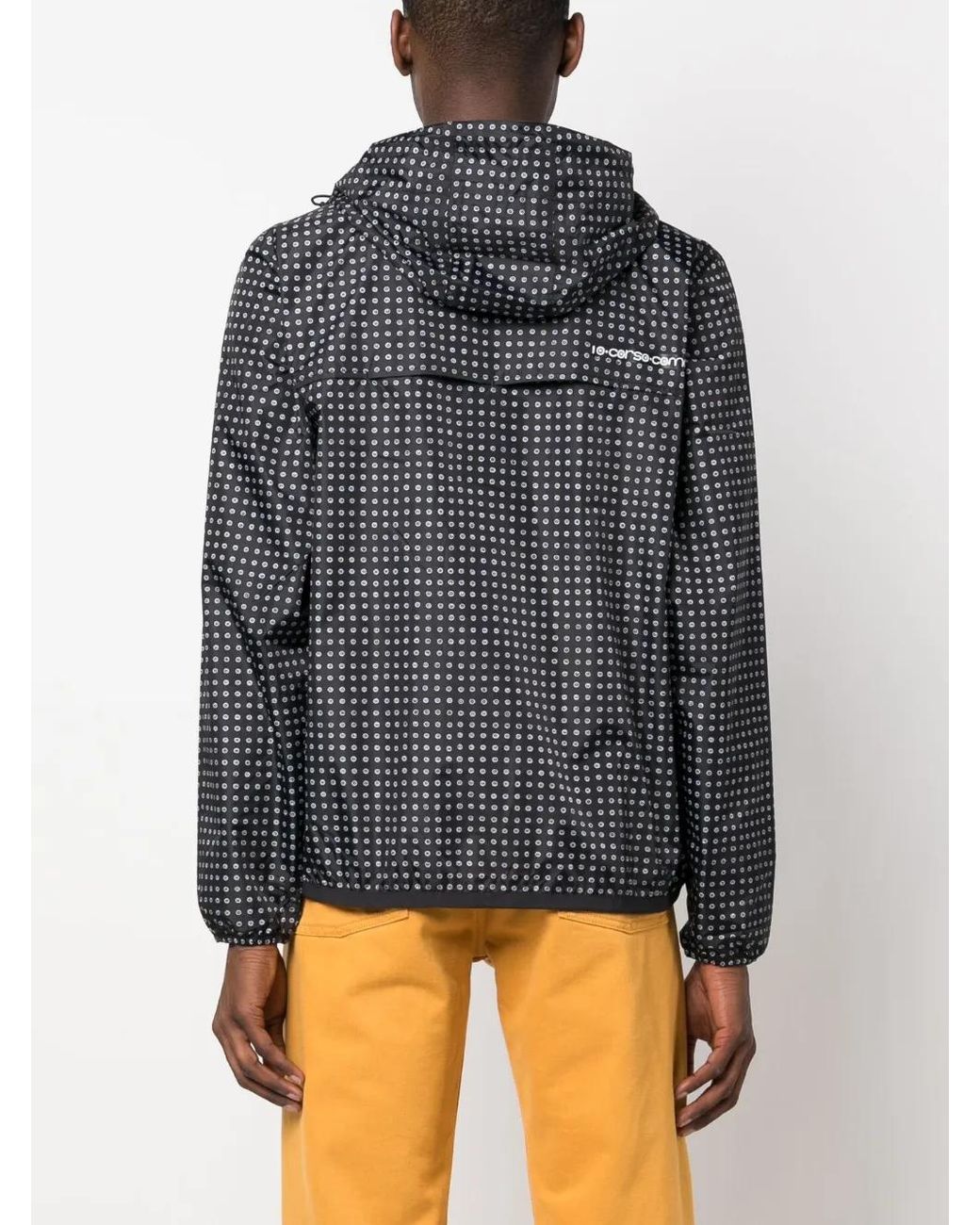 K-Way Black X 10 Corso Como Polka-Print Zipped Jacket