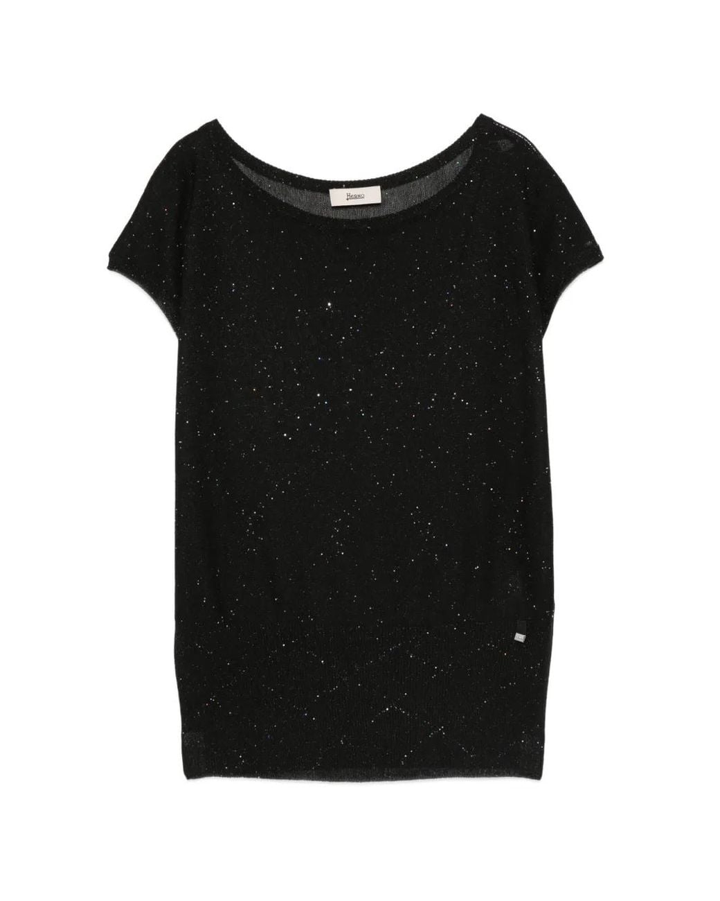 Herno Black Round-Neck T-Shirt