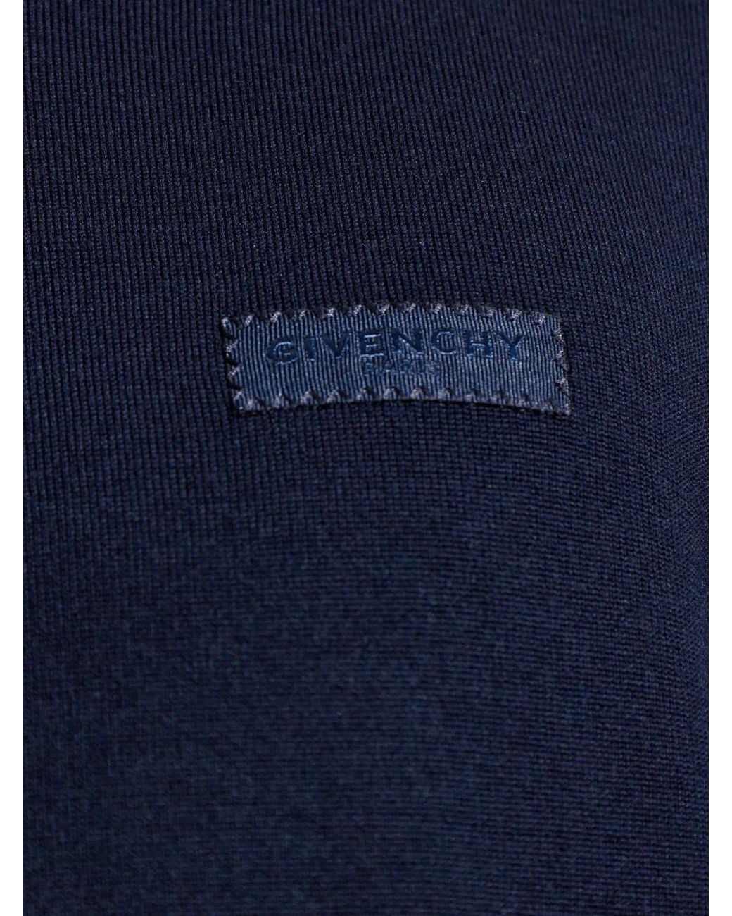 Givenchy Pullover Aus Wolle Mit Paris-Ripsband in Blue für Herren