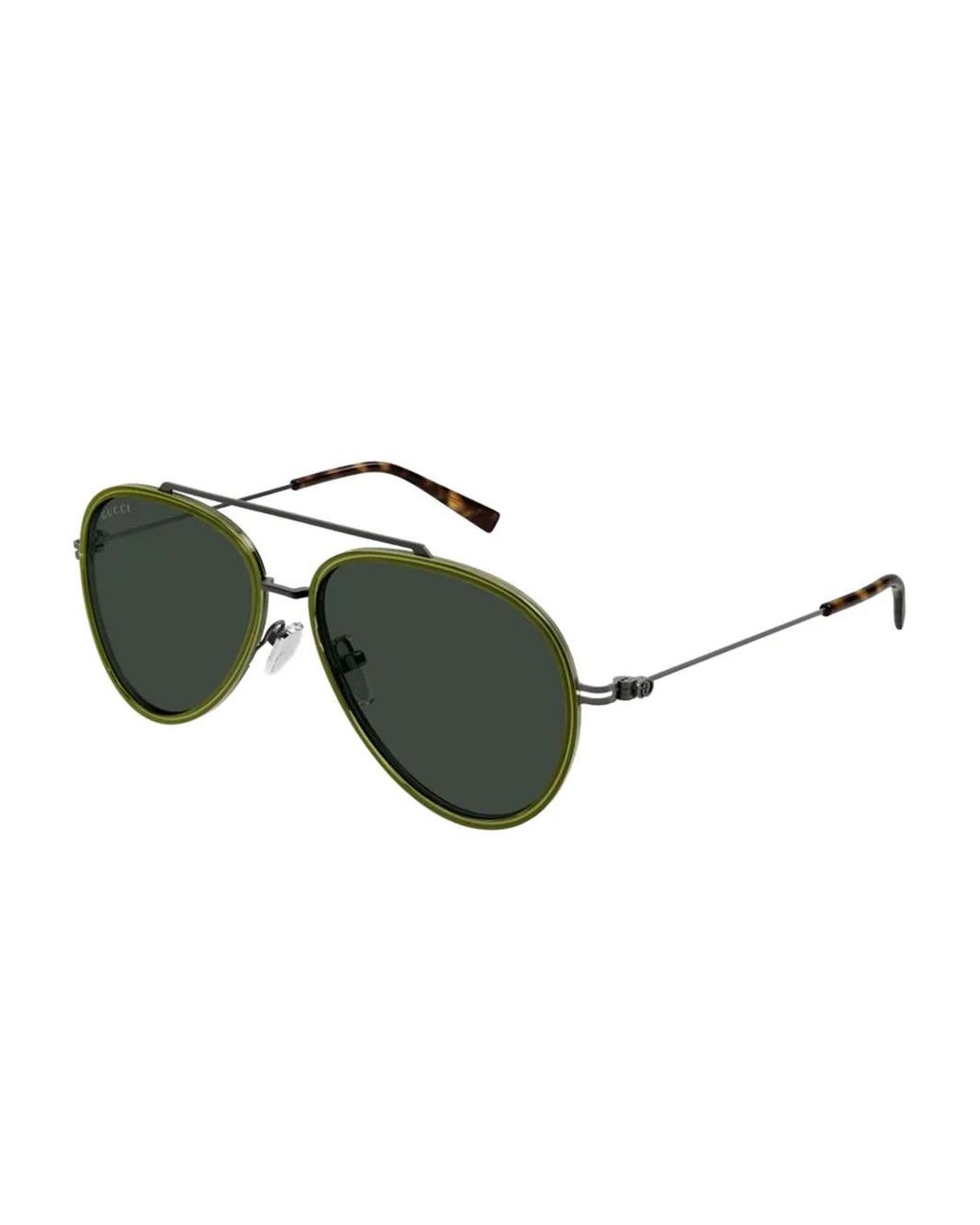 Gucci Green Pilot-Frame Sunglasses for men