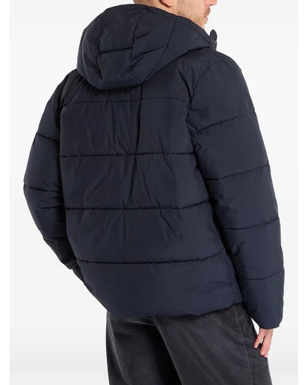 Samsøe & Samsøe Blue Padded Hooded Jacket for men