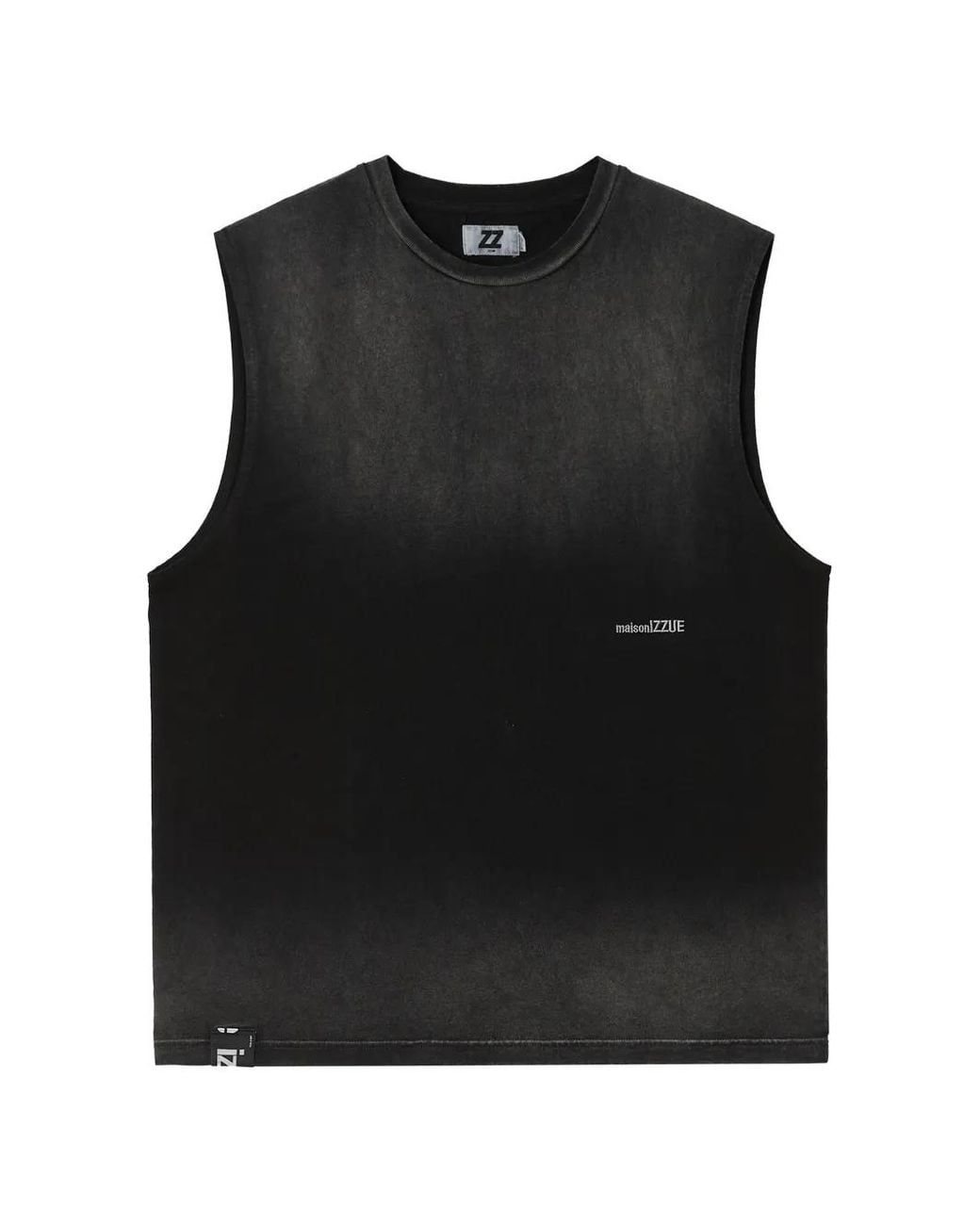 Izzue Black T-Shirt Sans Manches À Col Rond for men