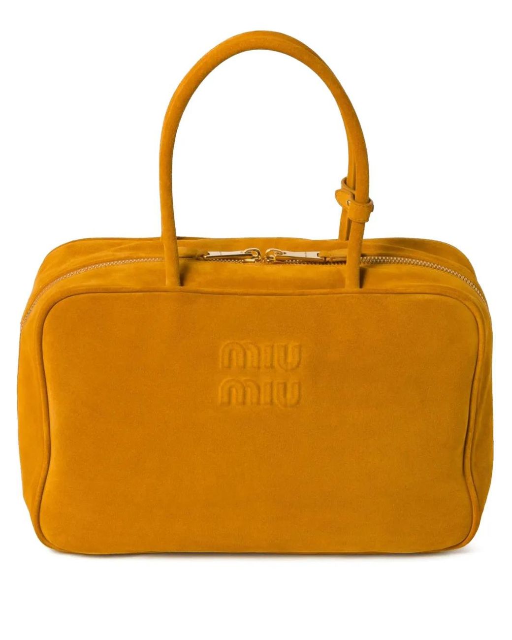 Miu Miu Orange Beau Tote Bag