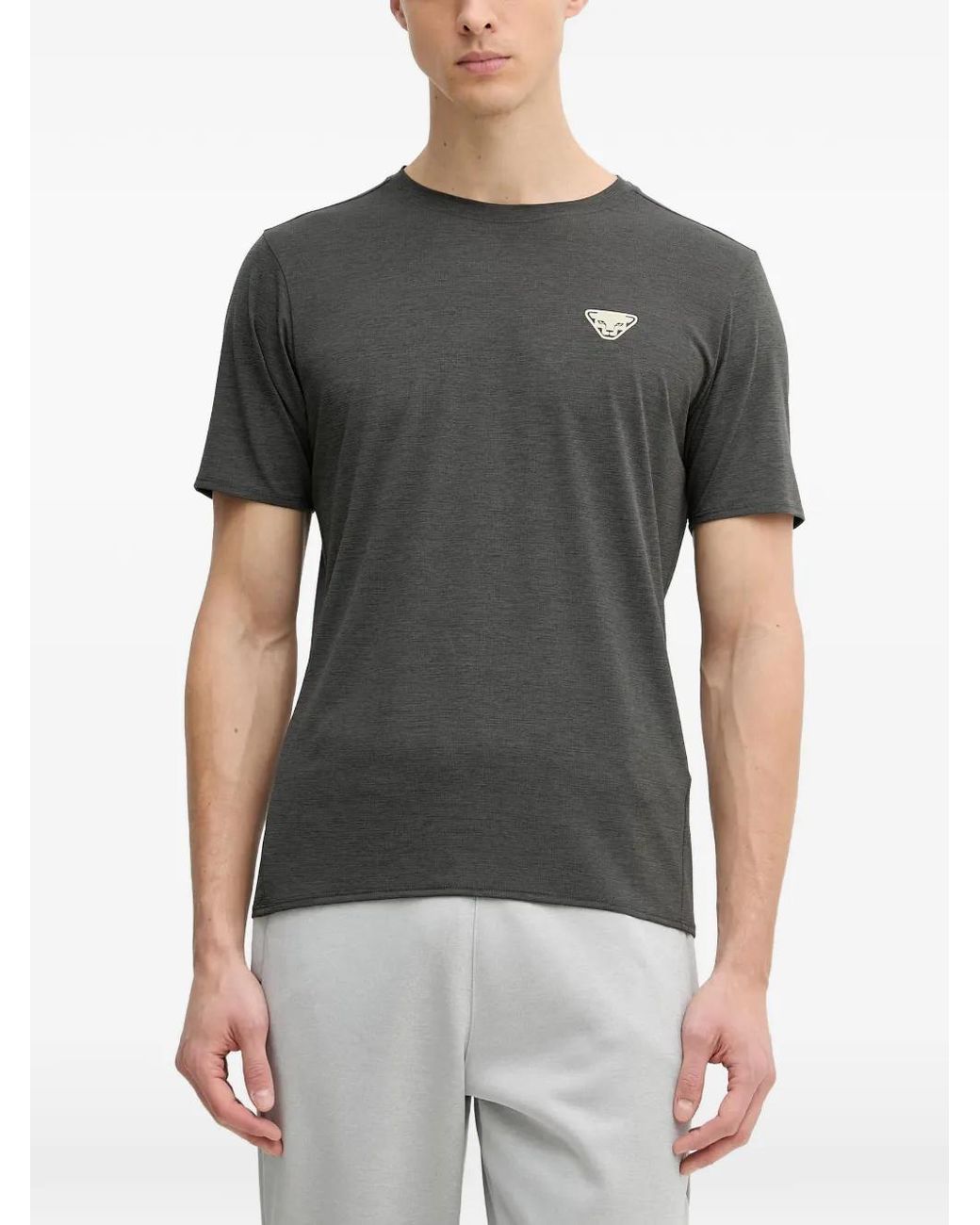 Dynafit T-Shirt Met Logopatch in het Gray voor heren