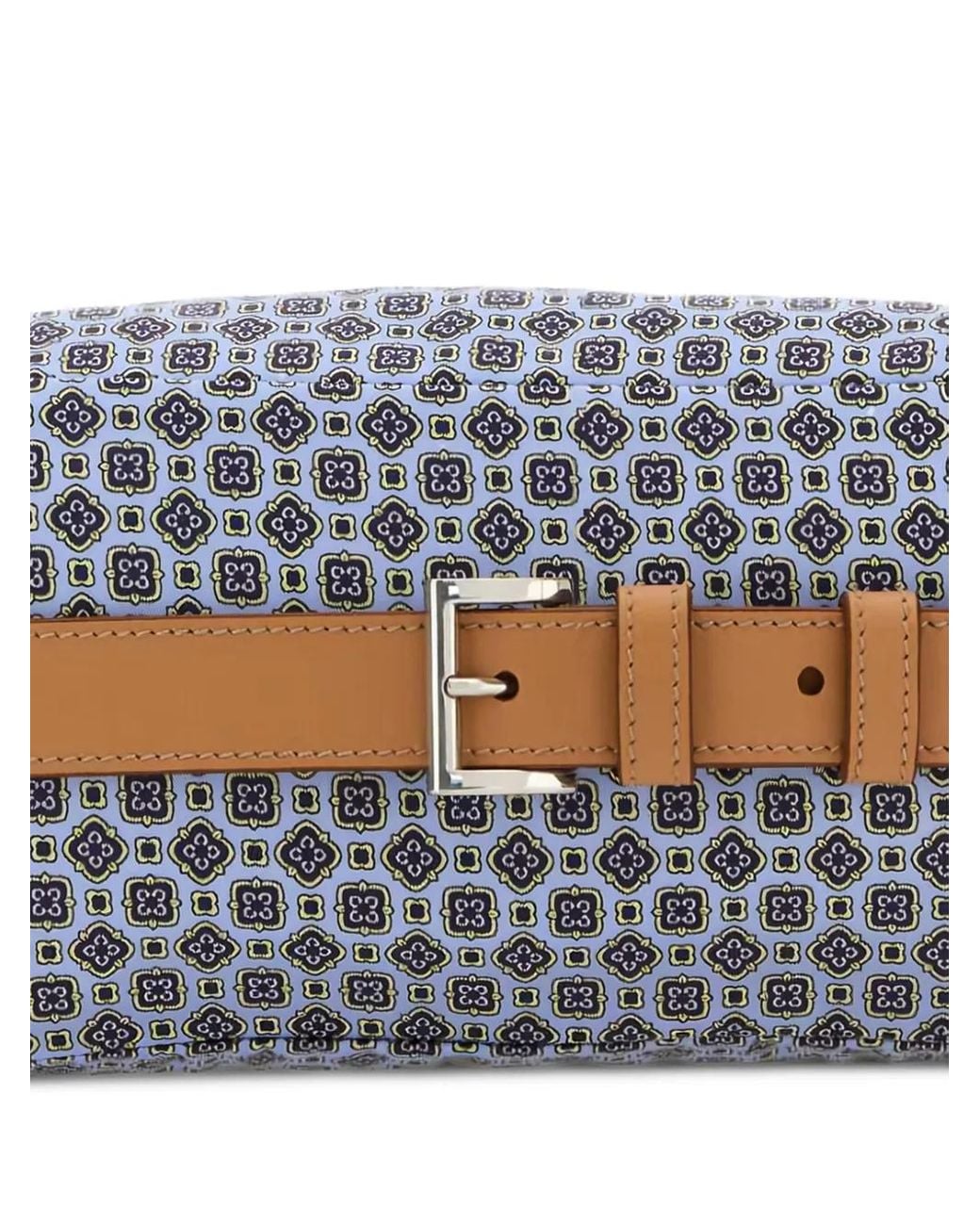 Prada Gray Printed-Pattern Belt Bag for men