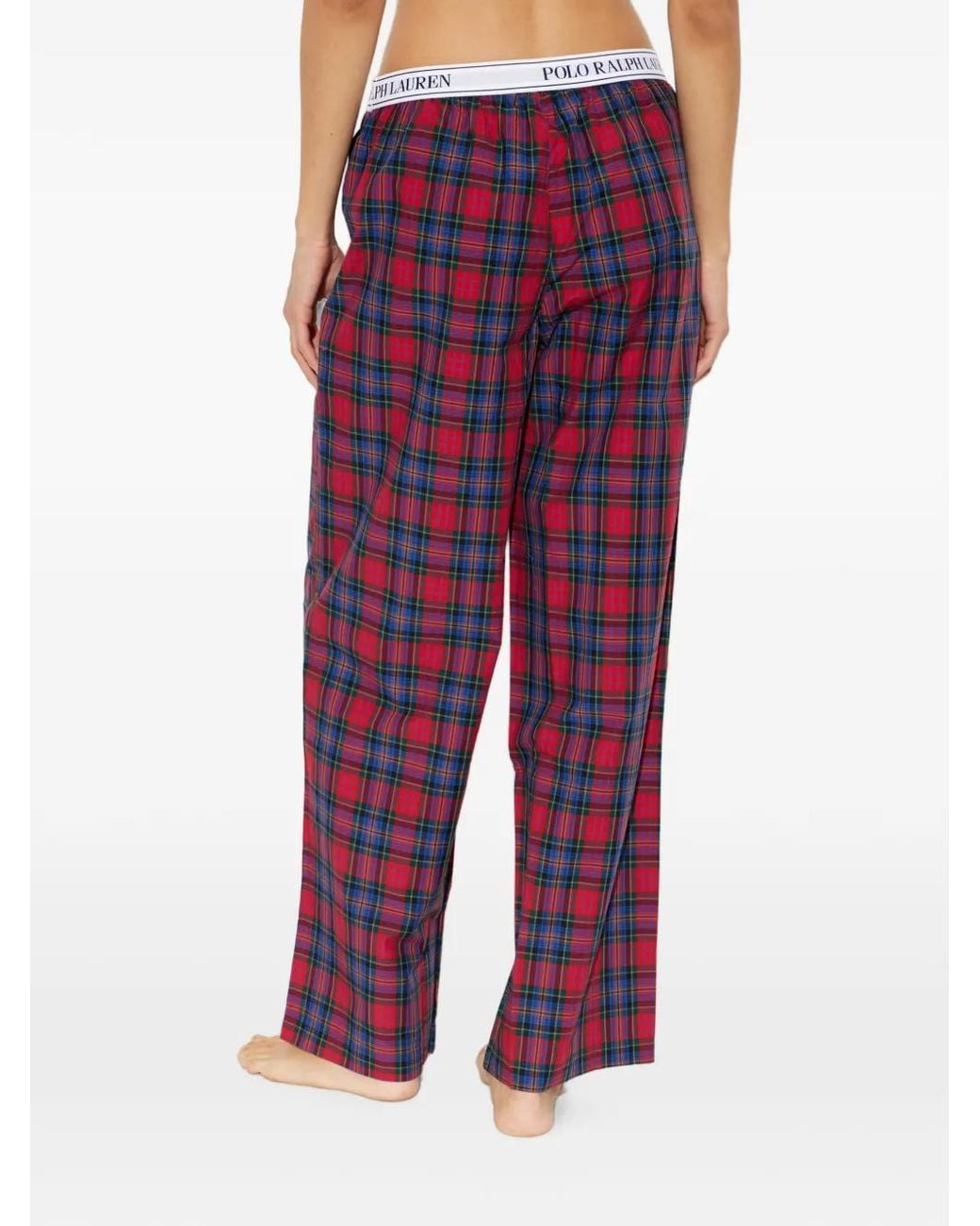 Polo Ralph Lauren Purple Bas De Pyjama À Motif Tartan