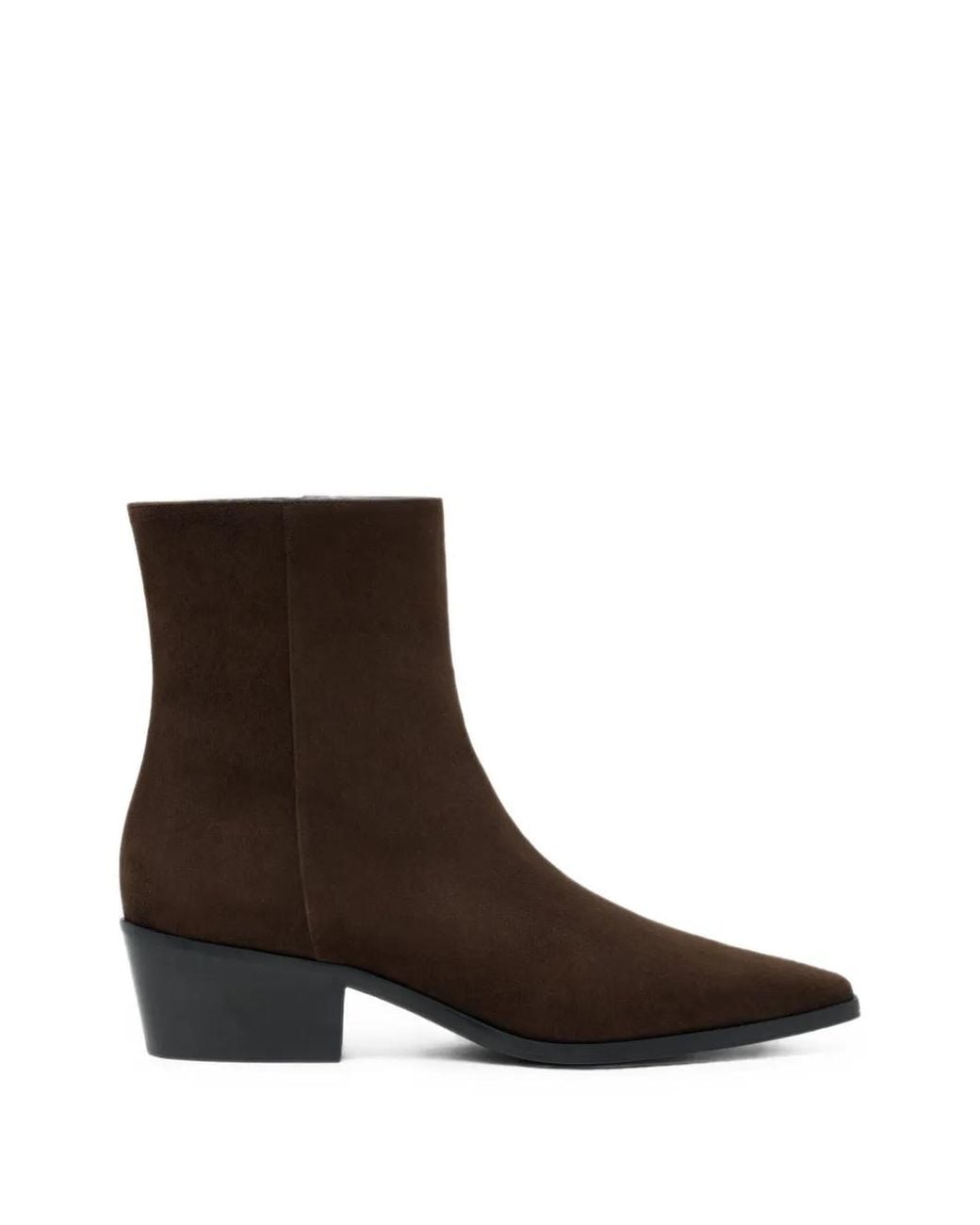 Scarosso Brown Ambra Square-Toe Ankle Boots