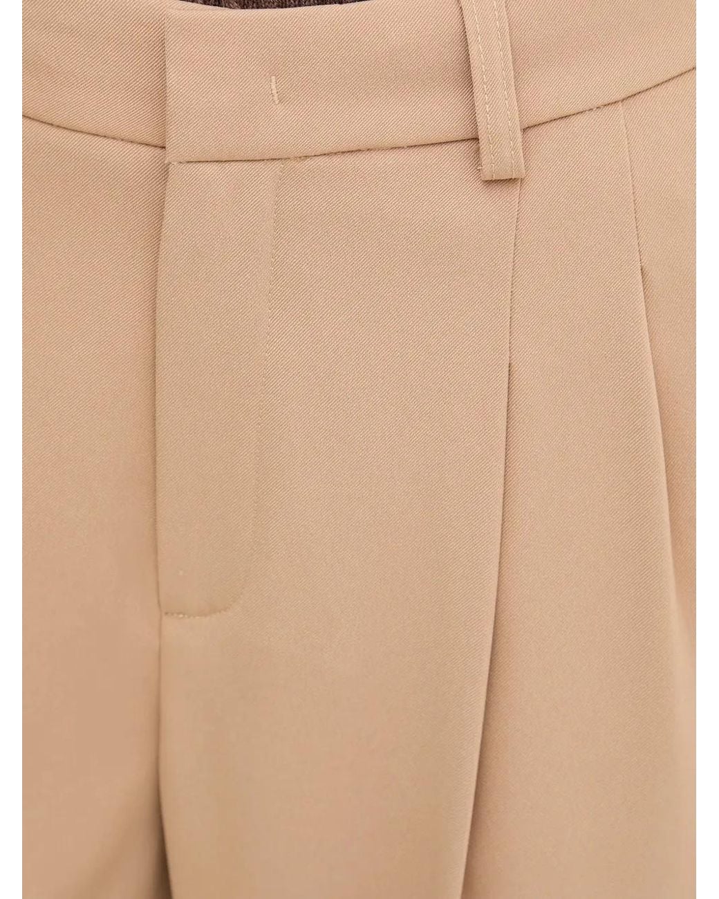 Ouí Natural Pantalon De Costume À Plis