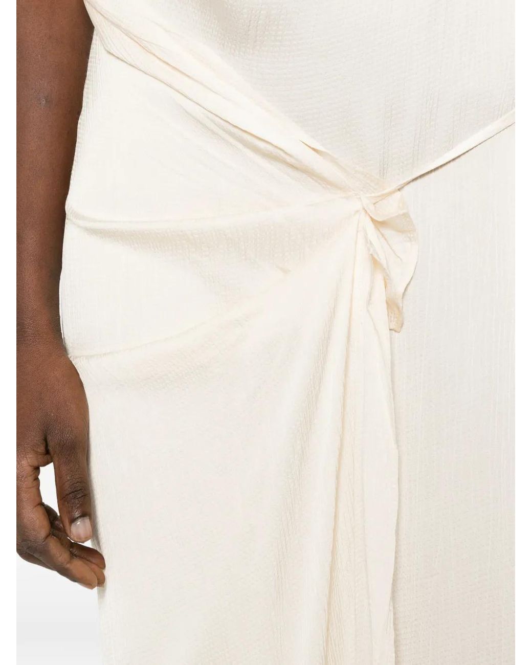 Bondi Born White Tie Side Maxi Dress