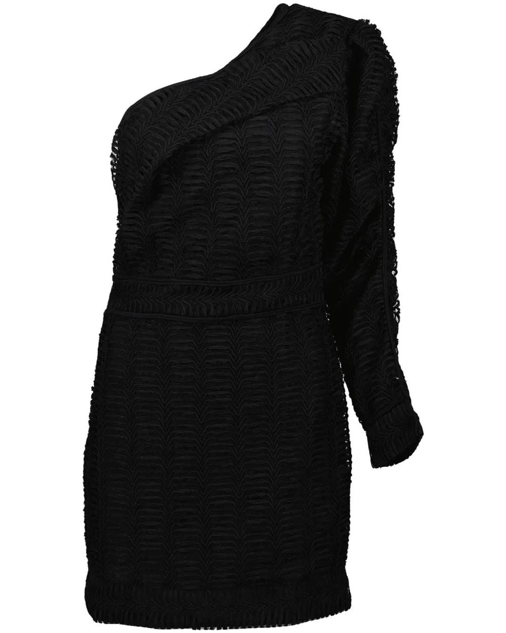 IRO Asymmetrische Jurk in het Black