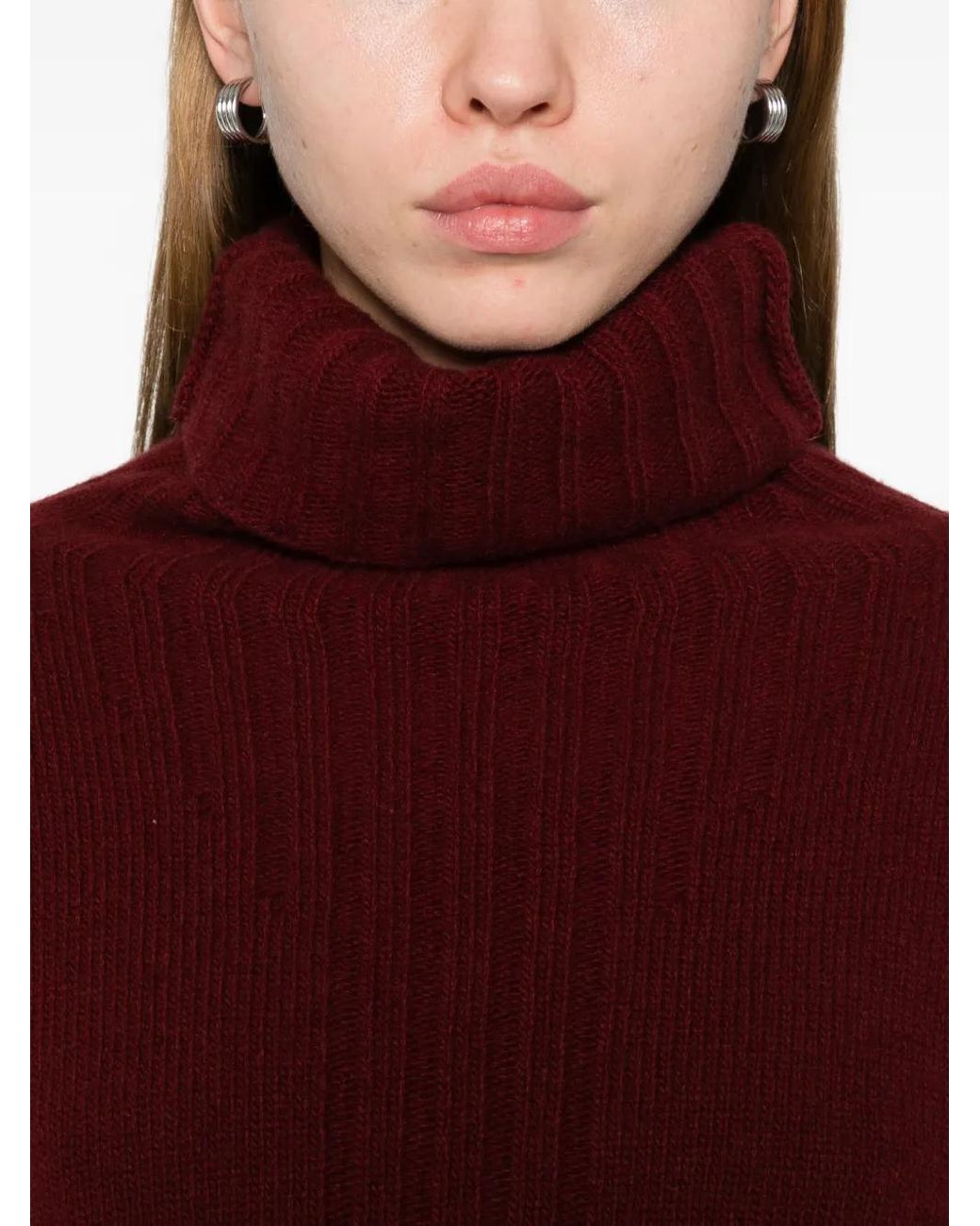 Herno Red Wool Jumper