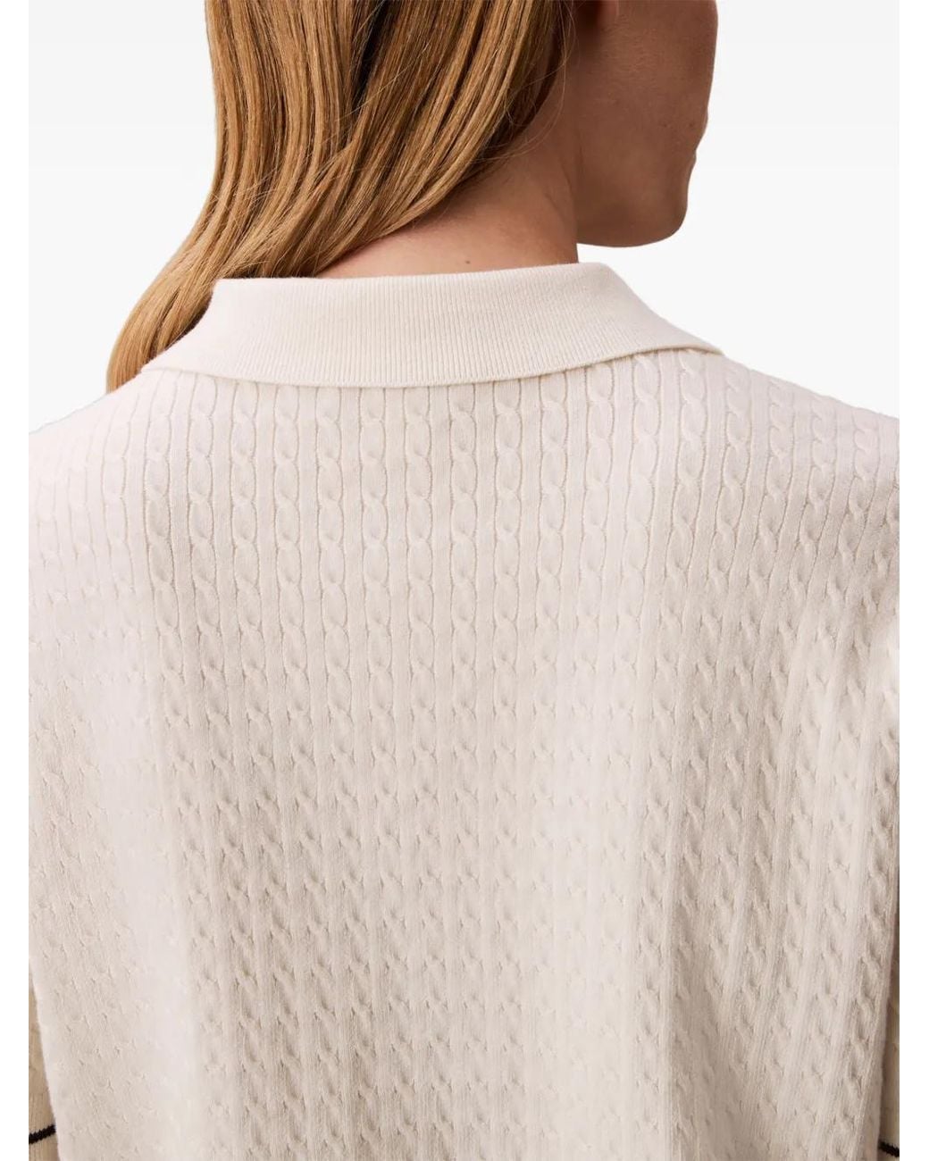 Calvin Klein Natural Pullover mit Zopfmuster