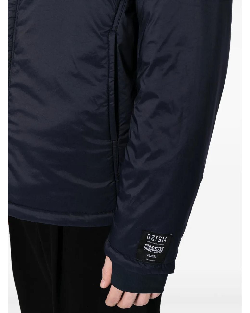 Undercover Blue Monk V-Neck Padded Jacket for men