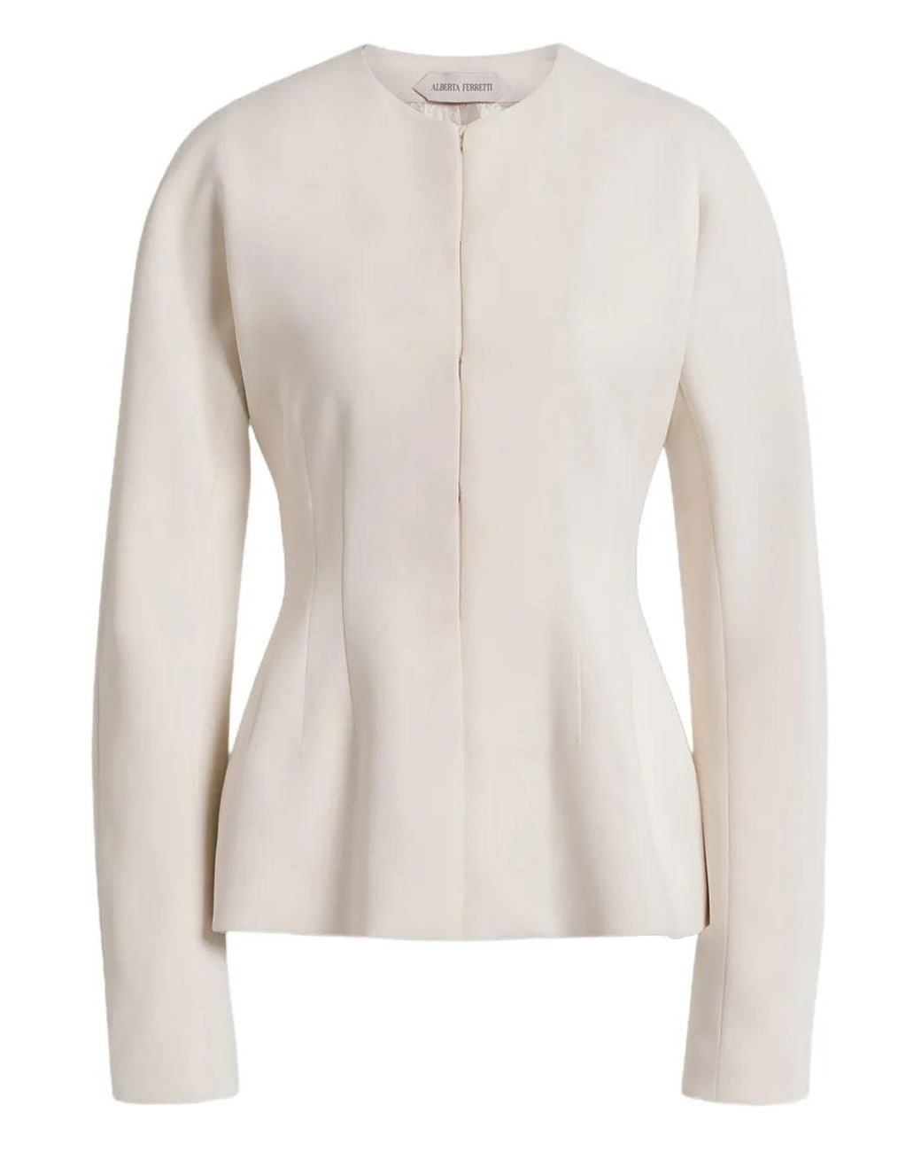 Alberta Ferretti Natural Zip-Fastening Caddy Jacket