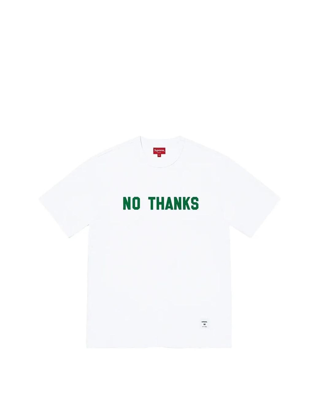 Supreme White No Thanks T-Shirt for men