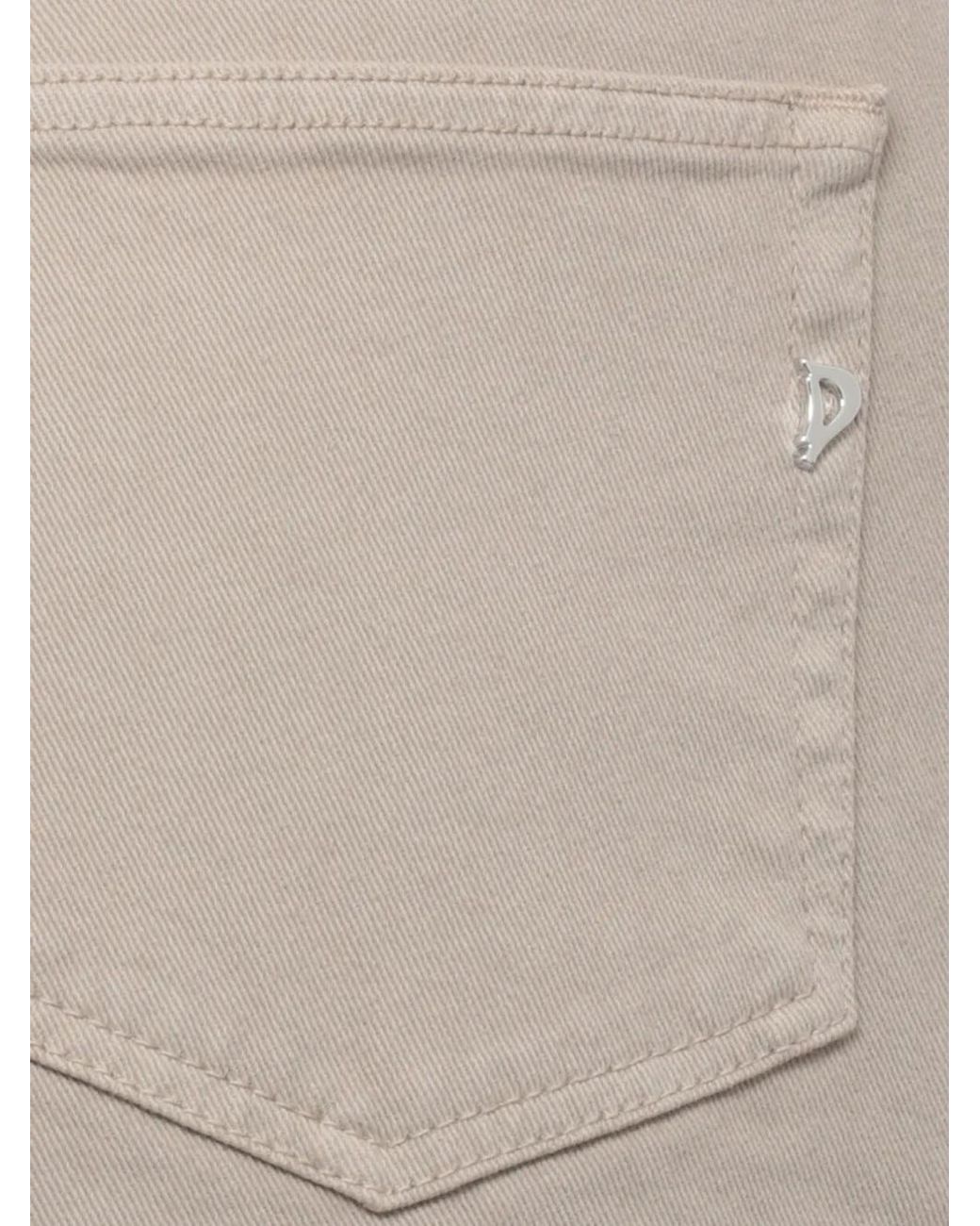 Dondup Natural Logo-Plaque Tapered Trousers