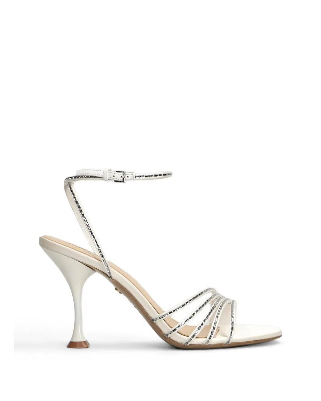 Lola Cruz White Sandales Emma
