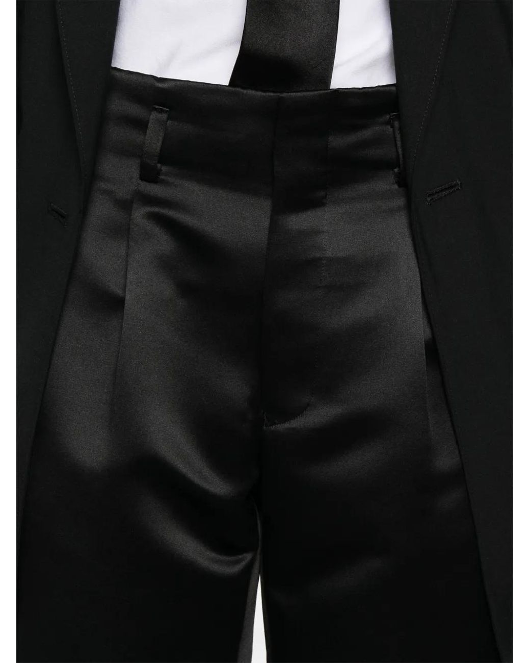 Comme des Garçons Black Cropped Tailored Trousers