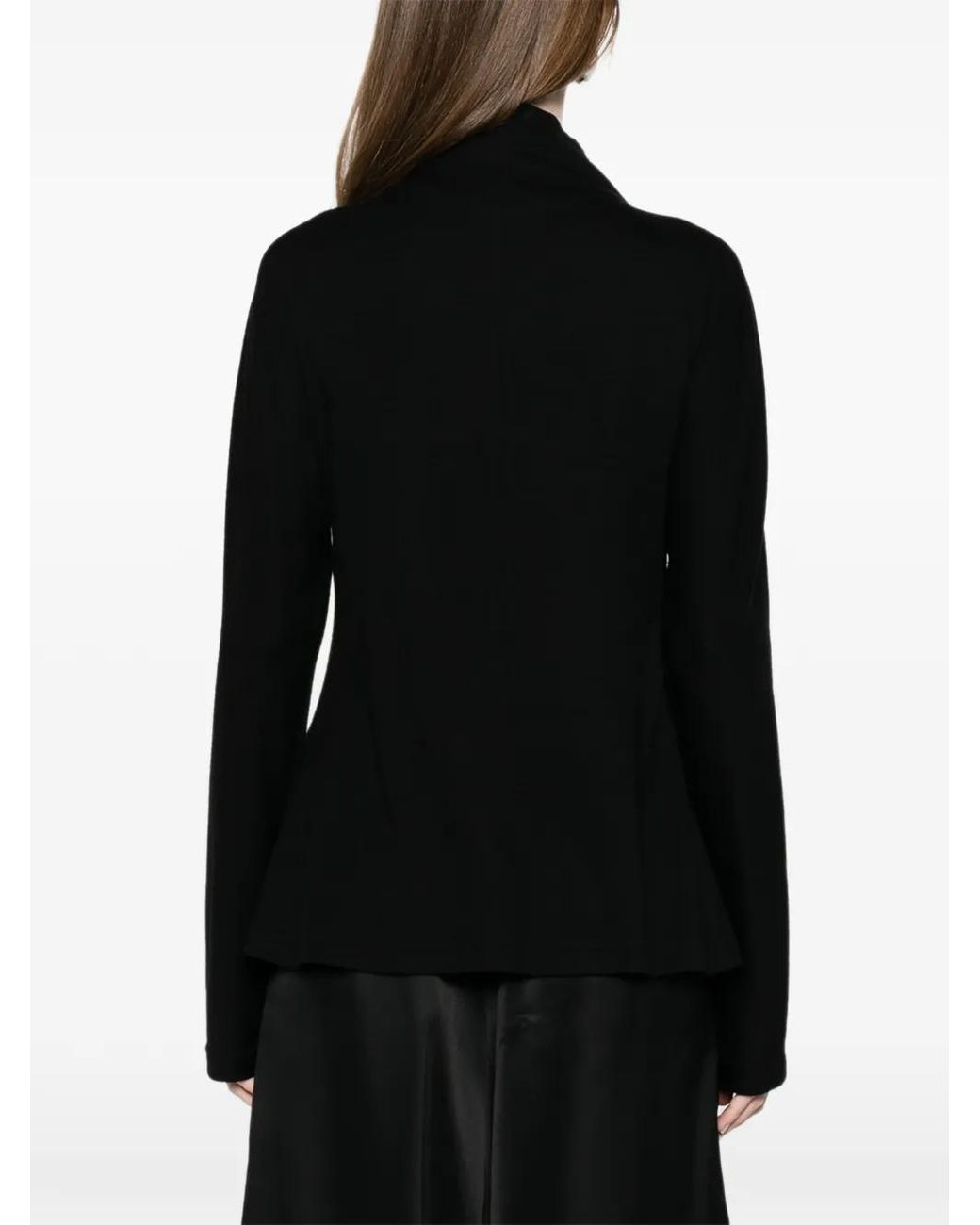 Yohji Yamamoto Black Roll-Neck Sweater