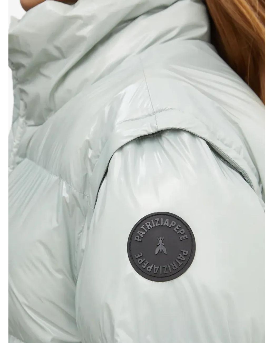 Patrizia Pepe Gray Zip-Up Puffer Jacket
