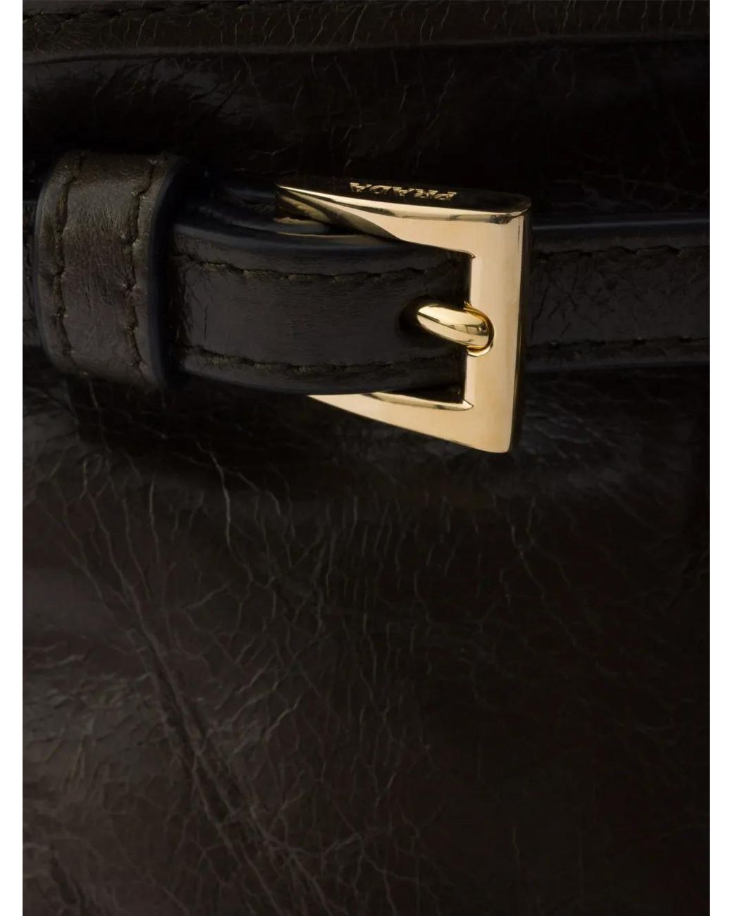 Prada Black Bonnie Leather Mini Shoulder Bag