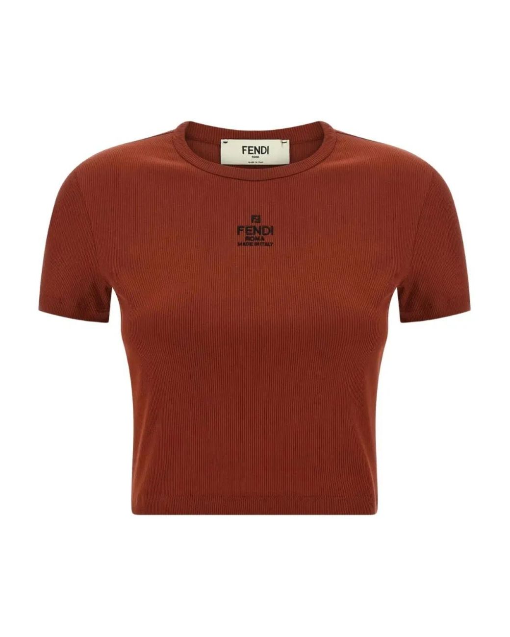 Fendi Logo-Embroidered T-Shirt