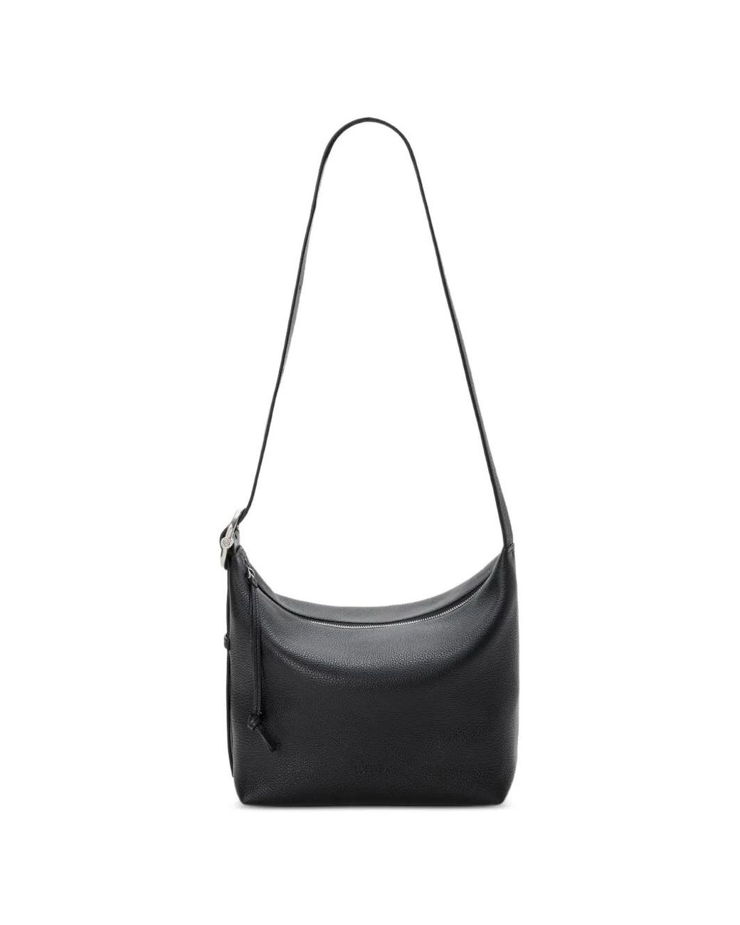 Borsa A Spalla Loop Media di Loewe in Black da Uomo