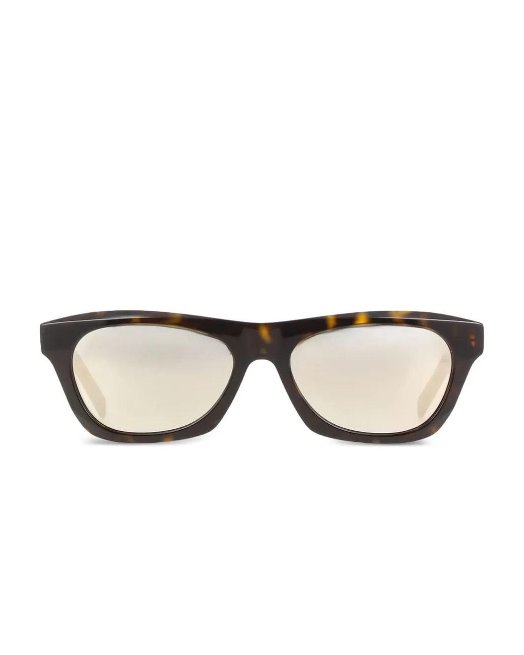 Givenchy Brown Tortoiseshell-Effect Rectangle-Frame Sunglasses