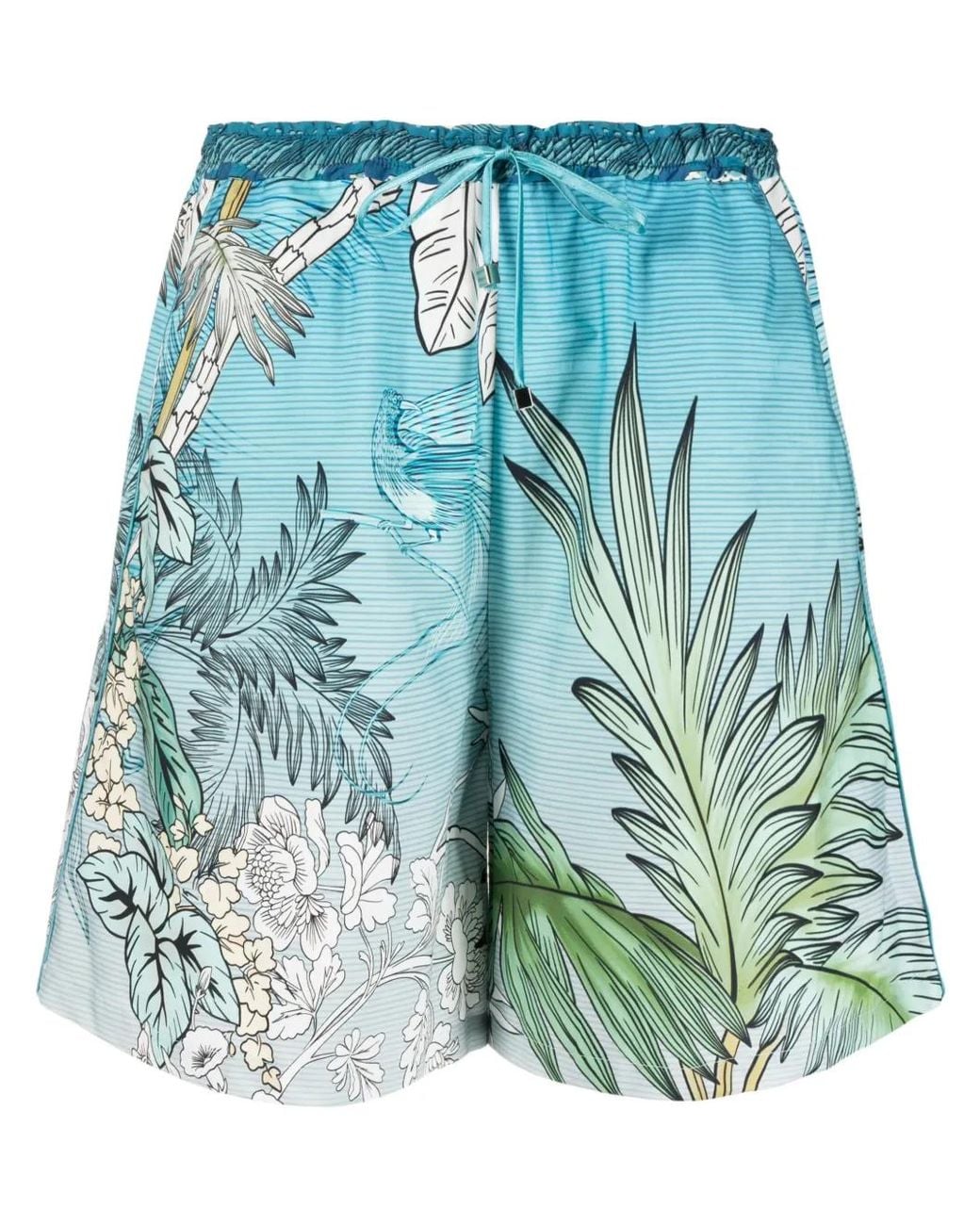 F.R.S For Restless Sleepers Blue Casual Shorts