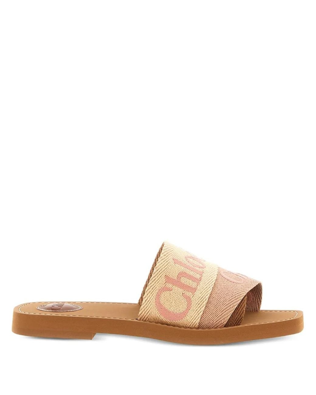 Chloé White Woody Mules