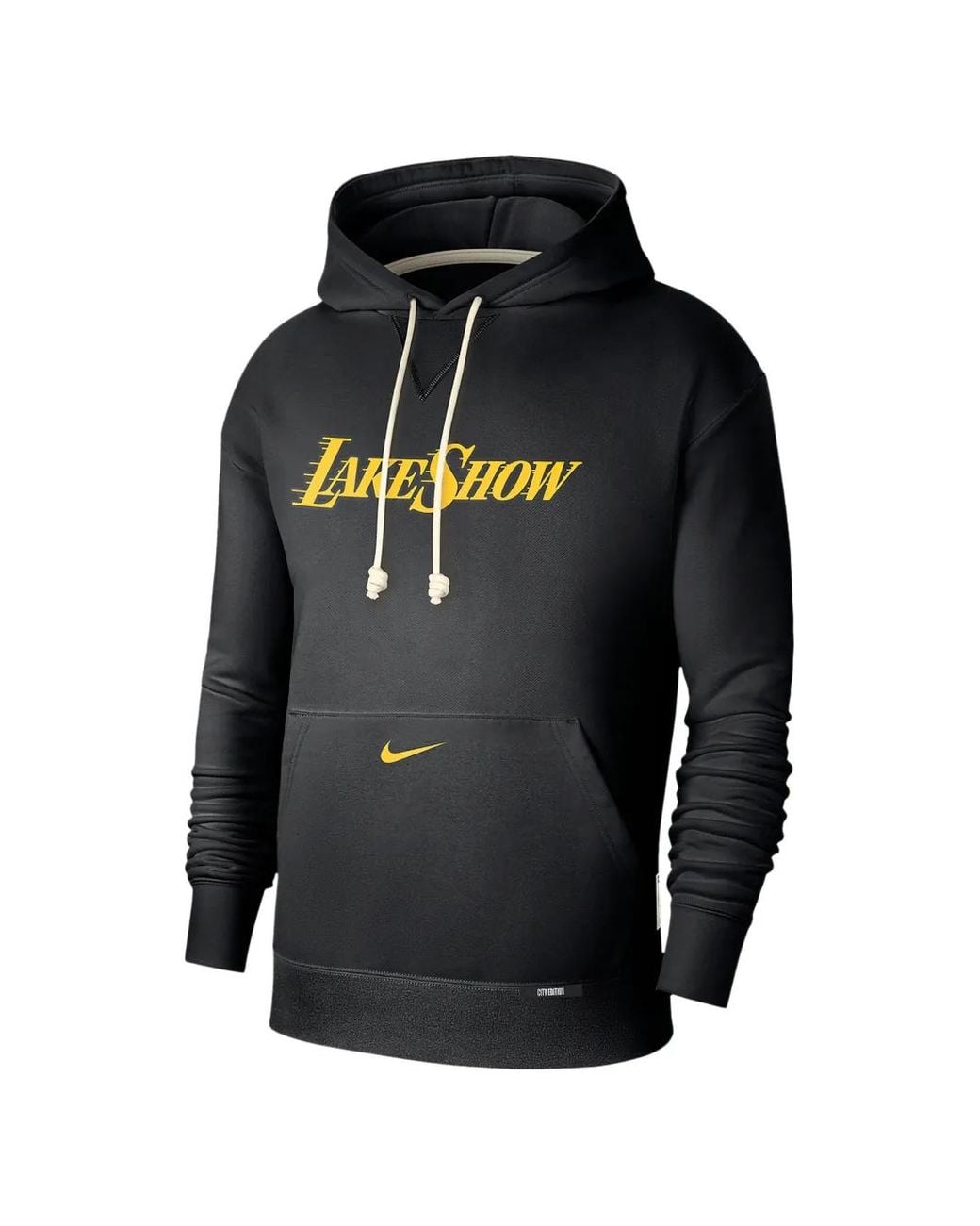 Nike Black Nba Los Angeles Lakers City Edition Hoodie for men